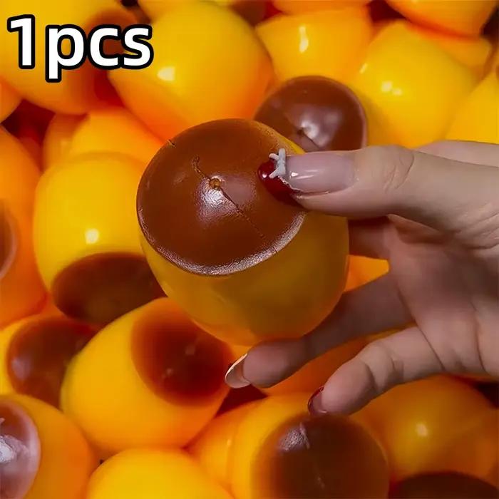 Jouet sensoriel créatif en forme de pudding au caramel, bloc de construction à presser sans rebond, 