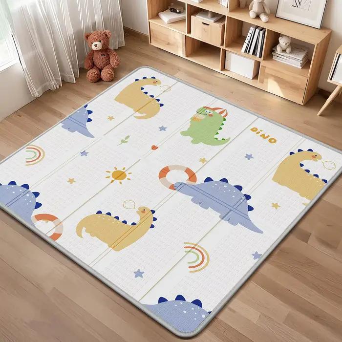 Tapis de jeu pliable pour bébé, tapis de jeu imperméable PIGLOG pour bébés et tout-petits, tapis de 