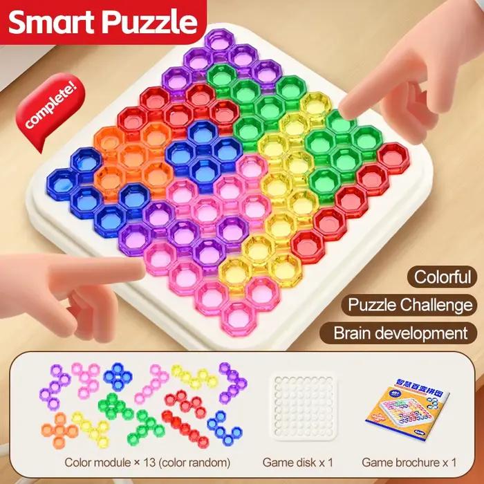 Jouets de puzzle Tangram Montessori, figurines géométriques 3D, jeu d'entraînement à la pensée logiq