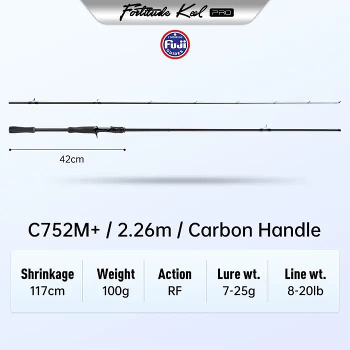 Canne à pêche Kingdom RF Action 2.26m/2.46m/2.59m/2.76m/2.74m/3.2m/3.6m Puissance M M+ MH Deux poign