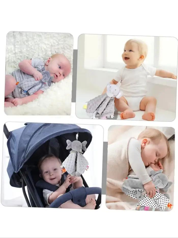 Jouets en peluche pour nouveau-né, couverture d'animal mignon, couette lapin éléphant, apaiser, serv