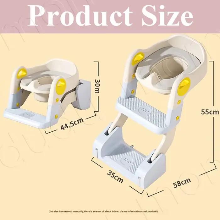 Siège de toilette portable 2-en-1 pliable pour enfants, siège d'apprentissage de la propreté avec ma