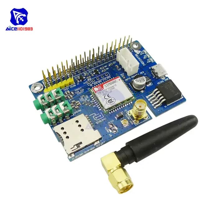Diymore-Carte de Développement SIM800C 101GStore S Tech, Façade-Bande avec Antenne SMA, Micro EPSlot