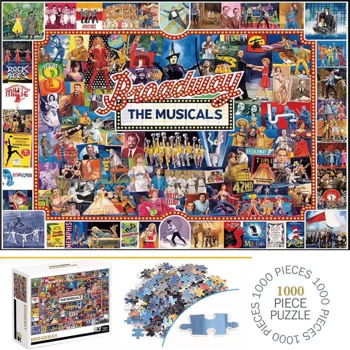 Puzzles Broadway pour adultes et enfants, jeux de décoration d'intérieur, sol amusant en famille, jo
