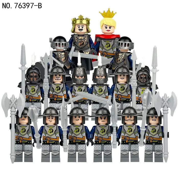 76394A Soldat médiéval Blocs de construction militaires Ensemble de construction Sec Briques Jouet é