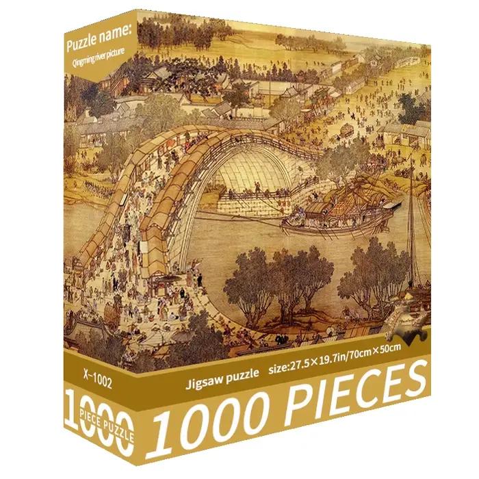 Puzzle de 1000 pièces 70x50CM pour adultes, défi créatif de décompression thérapeutique, décoration 