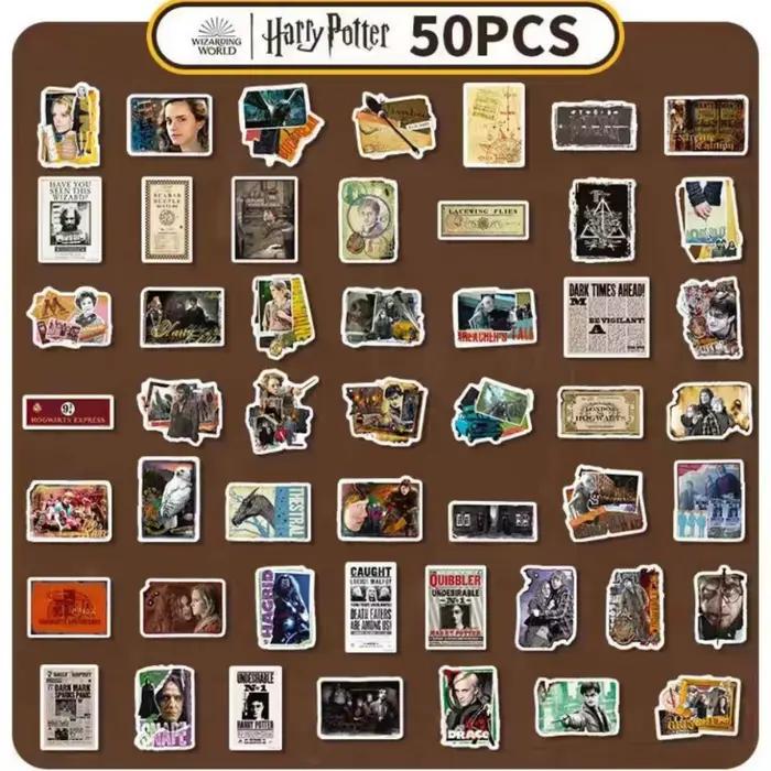 Autocollant authentique de la série Harry Potter, autocollants de personnages de marchandises de Fil