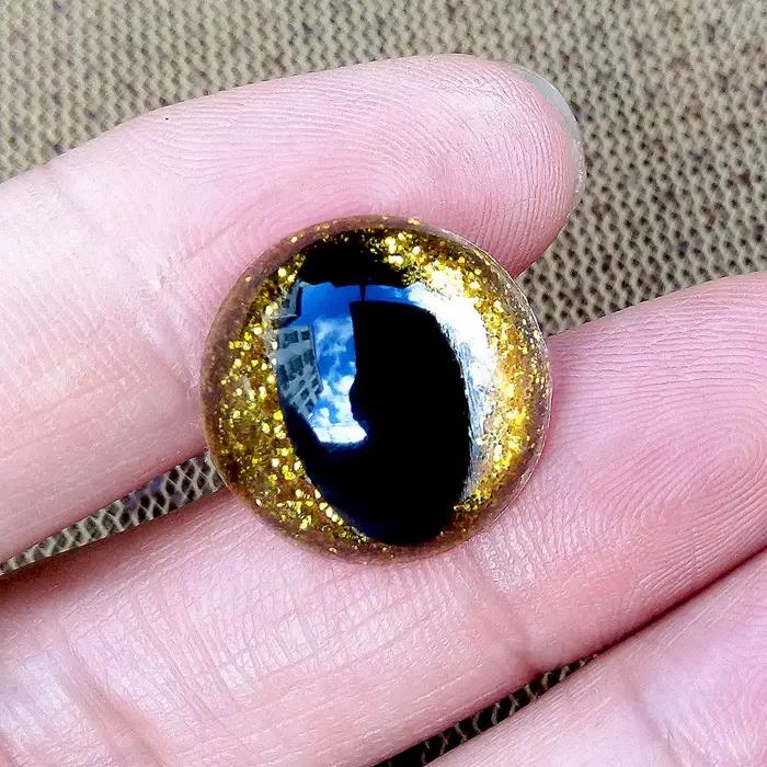 Yeux de sécurité pour chat en plastique à paillettes 3D, 10 paires, pour jouets au Crochet, marionne