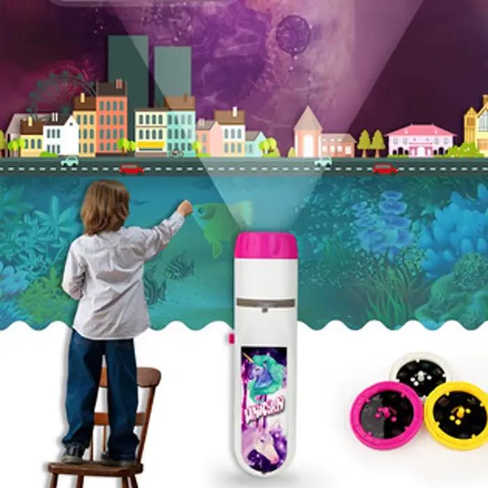 Lampe de poche de Projection pour enfants, projecteur de lumière, jouet de dessin animé mignon, Phot