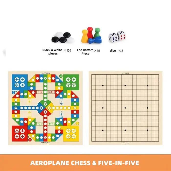 Jeux d'échecs d'intérieur multifonctionnels, échecs volants, jeux de société interactifs pour adulte
