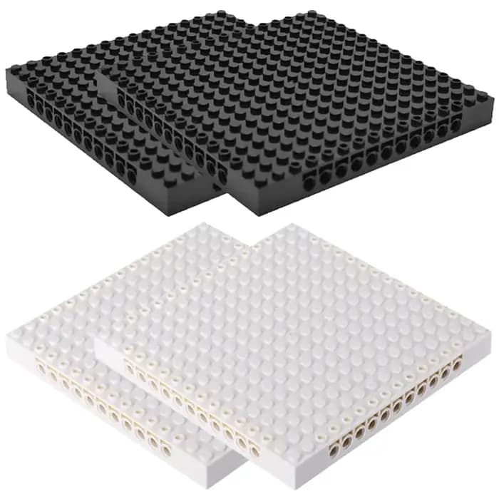 Bloc de construction d'art Pixel, plaque inférieure 65803, brique 16x16, partie Compatible 98138 pix