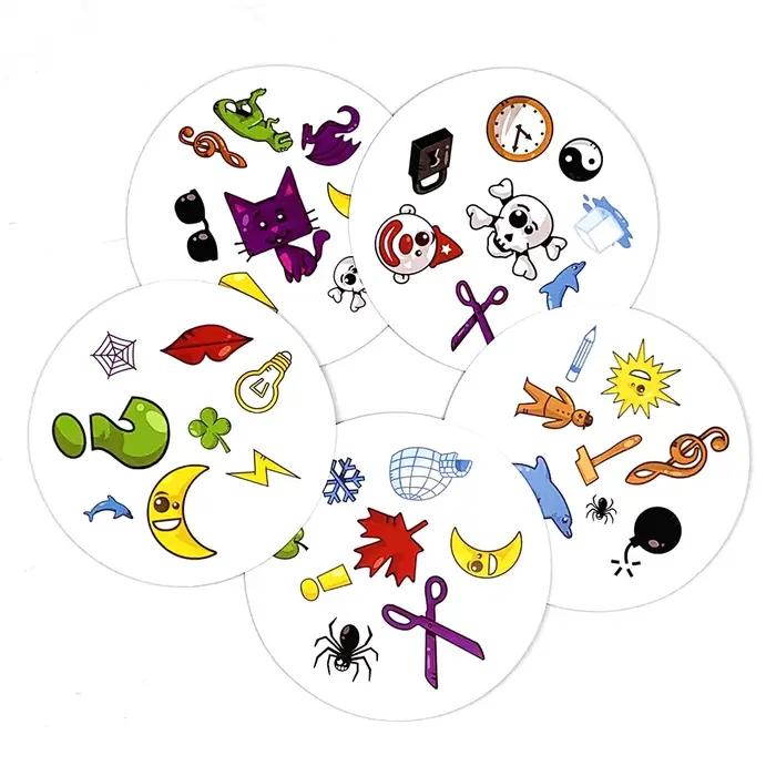 Jeu de cartes en boîte métallique, jeux interactifs Parent-enfant, jeu de cartes pour famille et ami