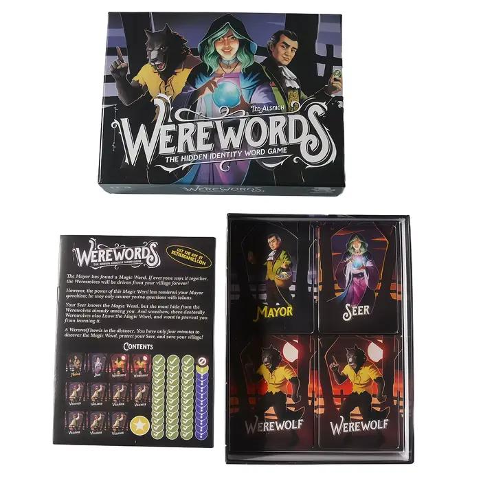 Werewords : le jeu de mots sur l'identité cachée, jeu de mystère amusant et palpitant, adapté à 4 à 