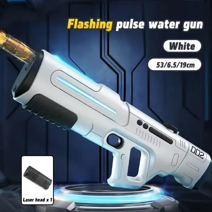 Pistolet à eau électrique à impulsion, jouet avec pulvérisation de feu, entièrement automatique, pou