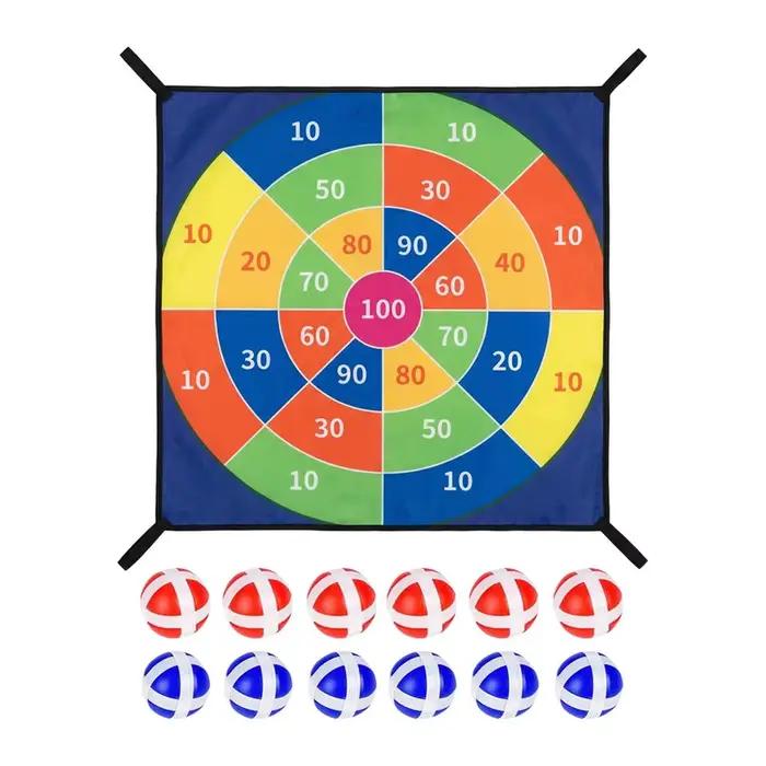 Jeu de fléchettes avec balles adhésives pour trampoline, cible de jeu, jouet amusant pour l'intérieu