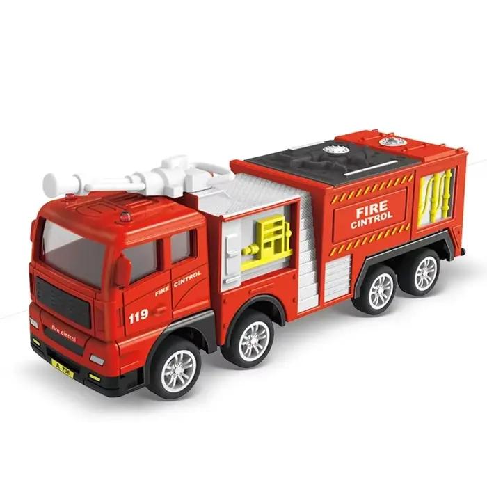 Mini jouets de voiture de pompier à retirer, ensemble de Construction, camions de combat d'urgence, 