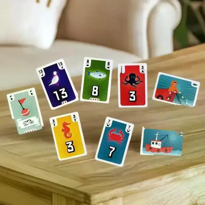 "Jeu de société de pêche unique pour les amis – Jeu de cartes de divertissement idéal pour 3-5 joueu