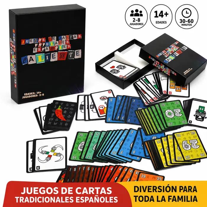 Jeu de cartes stratégique en espagnol : 119 cartes pour prédire les victoires, réaliser des missions