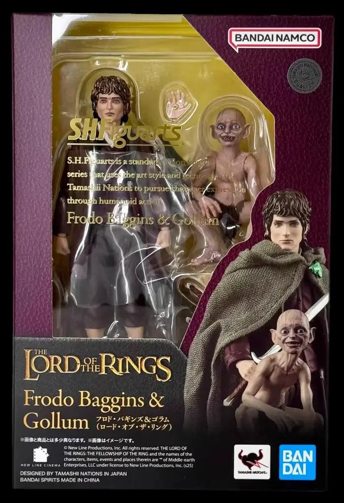 Bandai S.H.Figuarts original, le Seigneur des Anneaux, Frodo Baggins, Gollum, Aragorn, modèle d'asse