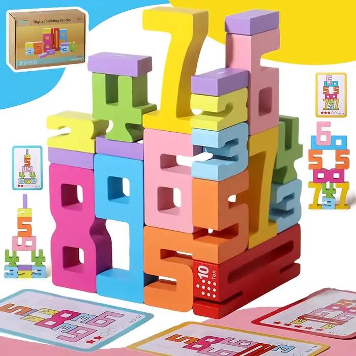 Nouveaux blocs de construction numériques jouets éducatifs pour enfants, jouets de blocs de construc