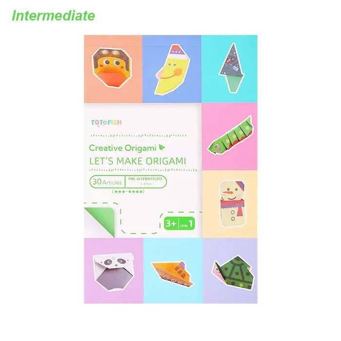 Kit Origami 30 feuilles Origami papier artisanat guide livre bricolage projets d'artisanat fournitur