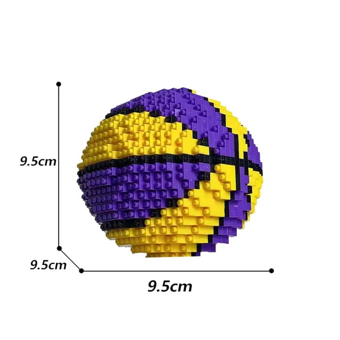 Jeu de construction MOC Sports : Modèle de rugby en micro-blocs, jouet de football à assembler, ense
