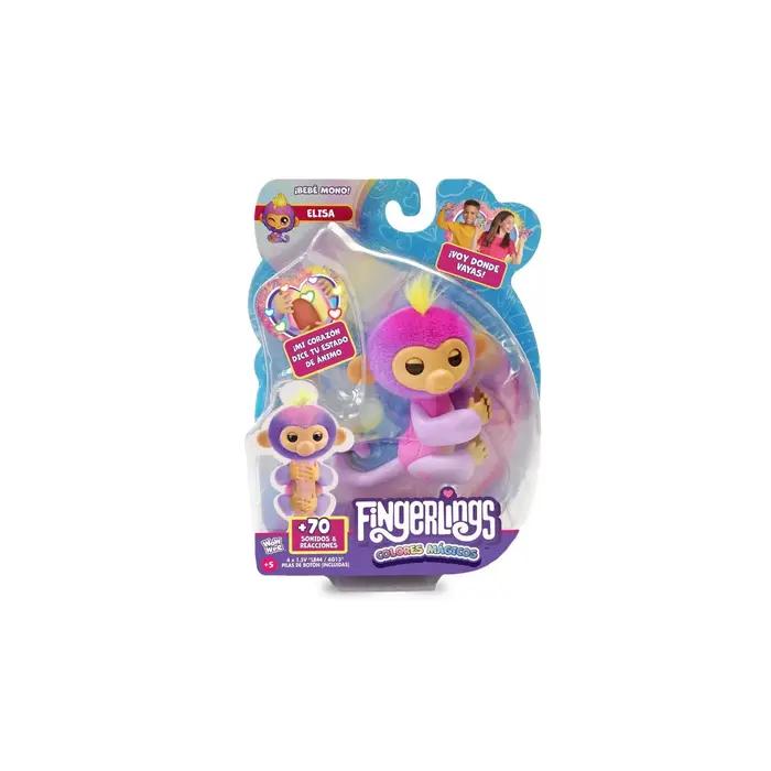 Jouet interactif WowWee Fingerlings, singe et licorne pour bébé, animal électronique intelligent ave