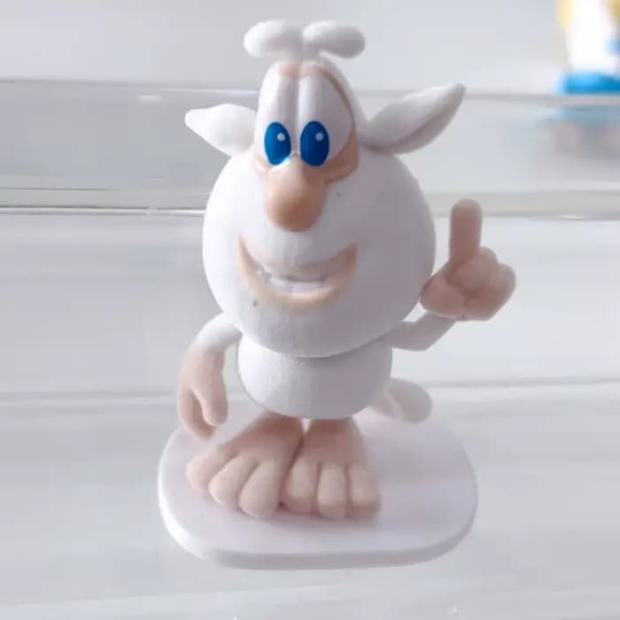 Figurine de dessin animé russe Booba Buba Pig, poupée floquée, ornement de bureau, jouet de collecti