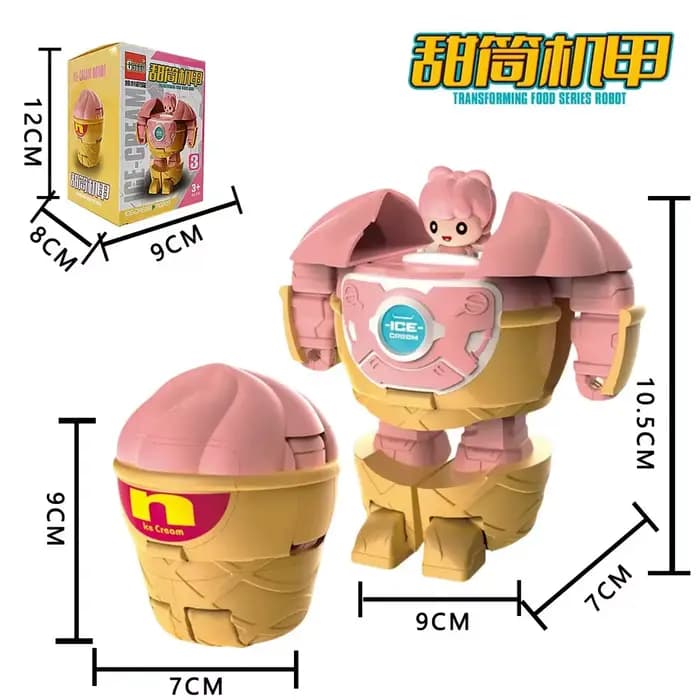 Robot transformateur de hamburger populaire, jouet pour enfants King Kong, modèle Mecha de Soda et d