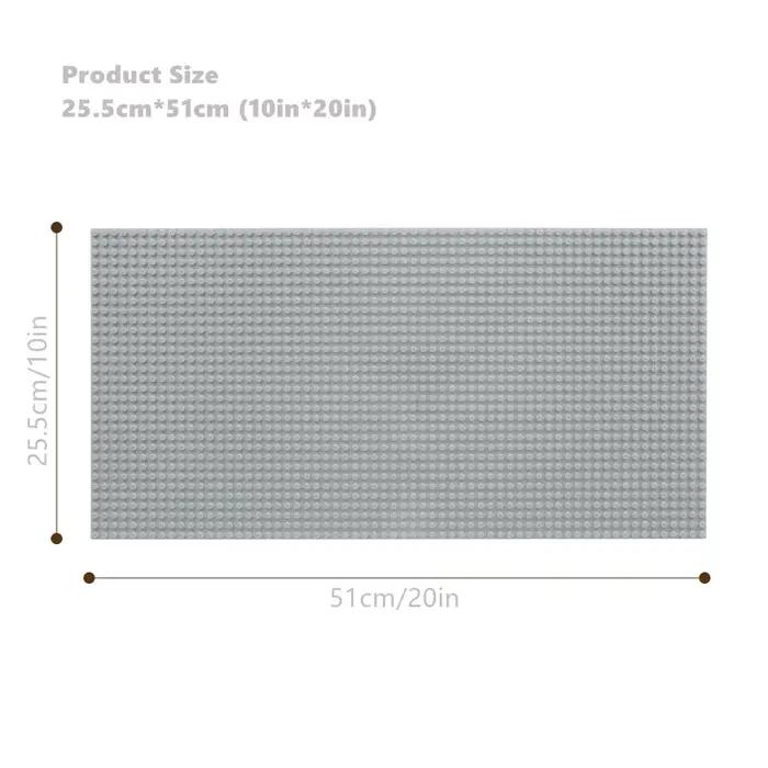 Panneau mural de blocs de construction 32x64 points, plaque de base en brique créative DIY Compatibl
