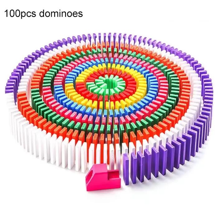 Double Six dominos ensemble divertissement jeu de voyage récréatif jouet points noirs dominos