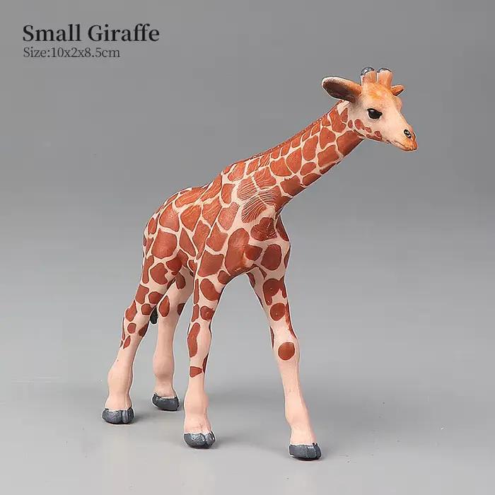 Ensemble de girafe du monde de la faune africaine, modèle Animal éducatif, jouets figurines d'action