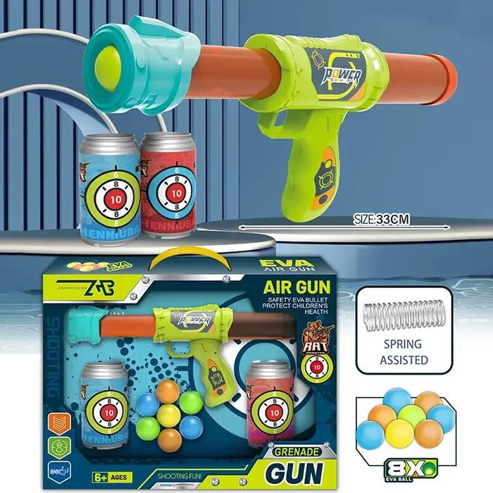 Jouet pour enfants, tir amusant, pistolet à balle molle aérodynamique, jeu compétitif interactif Par