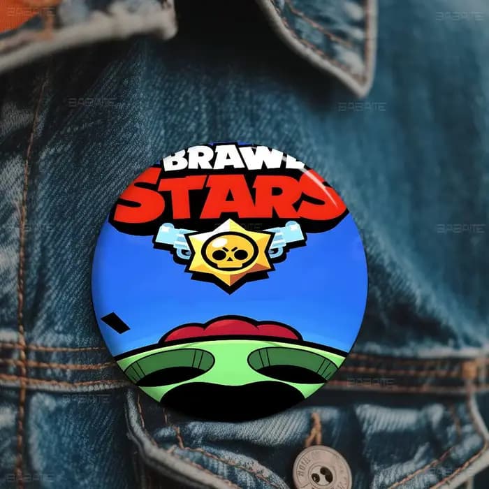 Épingles à Boutons Personnalisables Drôles B-Brawl Games S-Stars Anime 32/44/58MM – Badges Créatifs 