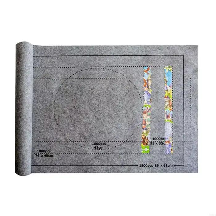 Q0KB Puzzw Puzzle Puzz en feutre Roll pour une couverture jeu pour jusqu'à 1500 pièces Puzzles Trave