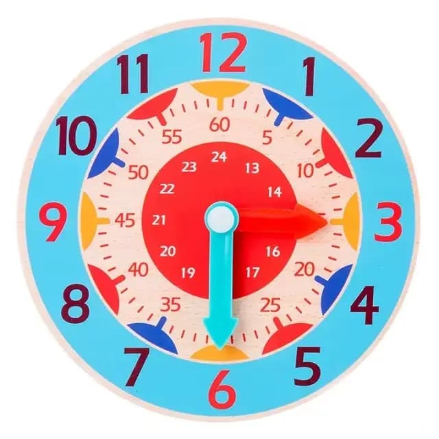 Horloge en bois Montessori pour enfants, jouets d'heure, Minute, seconde, temps de Cognition, outils
