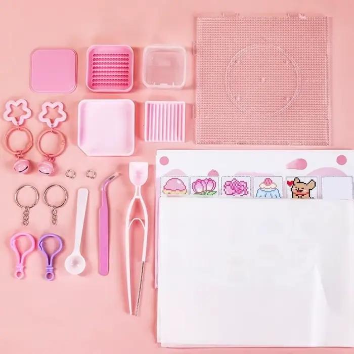 Kit de perles Perler Hama de 2,6 mm pour bricolage, création de puzzles, perles 3D de qualité supéri