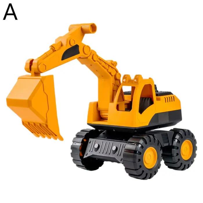 Ensemble de jouets de véhicules de chantier : Modèles d'excavatrice et de camion-benne, flotte de co