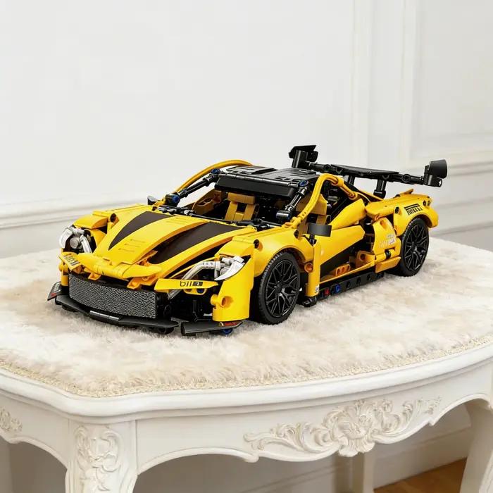 Ensemble de blocs de construction de voiture de sport 1:14, 1000 pièces et plus, convient aux 14 ans