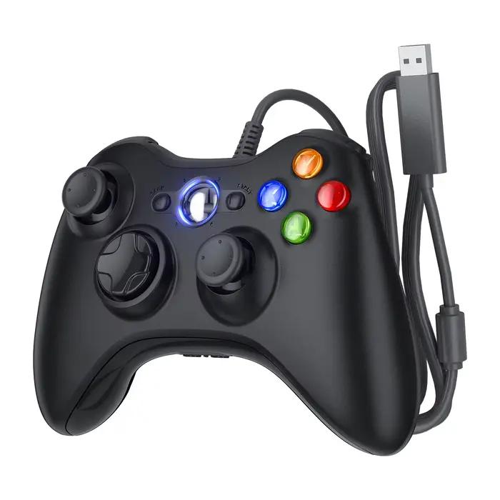 Contrôleur de jeu GAMROMBO pour Xbox 360/mince/console PC manette de jeu sans fil/filaire avec poign