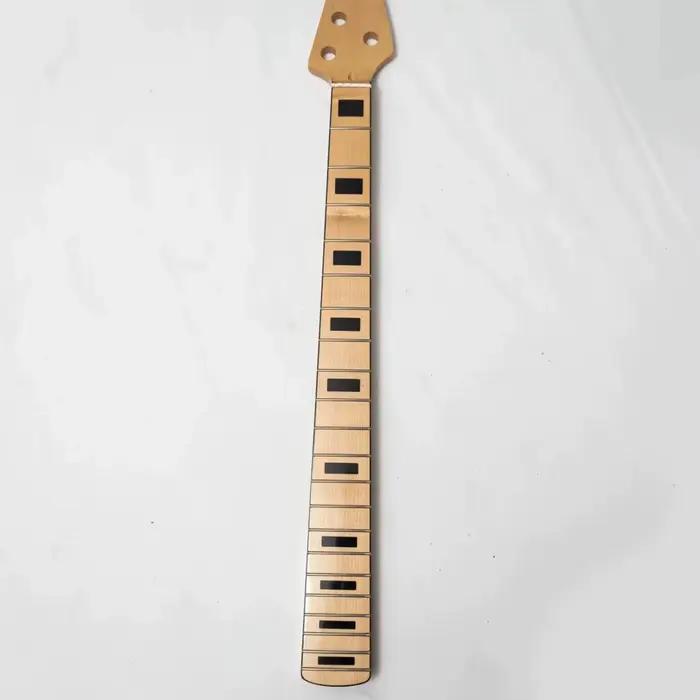 Manche de basse à 5 cordes en érable, 20/21 frettes, à visser, pièce de rechange DIY pour basse, ave
