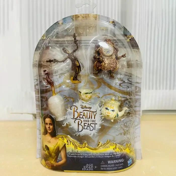 Hasbro Anime Disney La Belle et la Bête, Mme Potts, Cogsworth, figurines d'action, jouets de collect