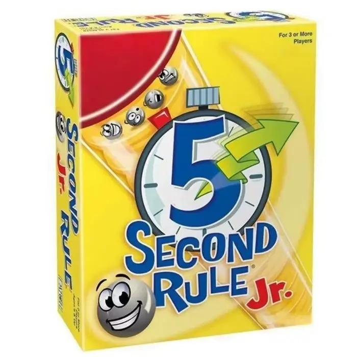 5 Second Rule Jr. Five Second Rule Édition pour enfants Jeu de société de puzzle rapide Jeu de socié