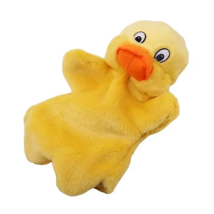 Marionnette à main en forme d'animal, poupées de chat, marionnettes en peluche pour contar histoires
