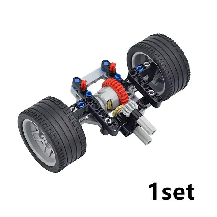 Technologie MOC pour assembler des voitures compatibles avec le style Lego, courroie de direction à 