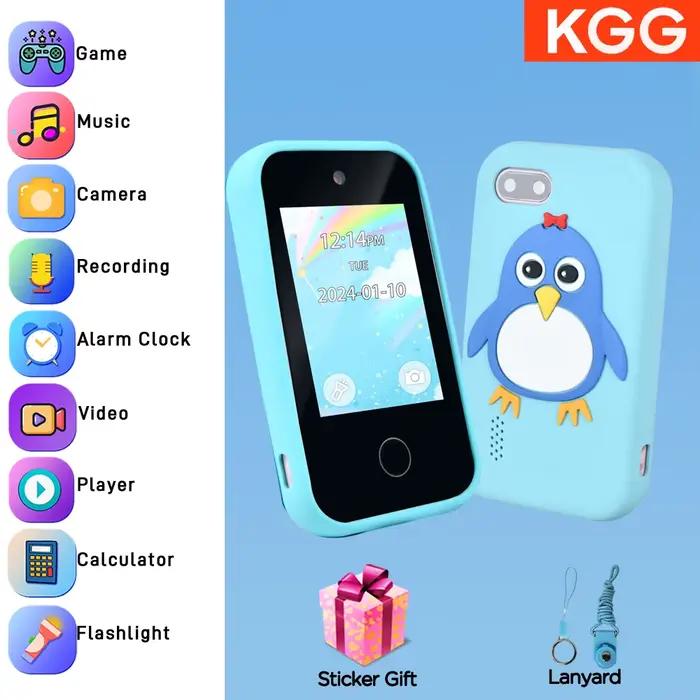 Jouet pour enfants, smartphone avec écran tactile de 2,8 pouces, double caméra, jeu éducatif, lecteu