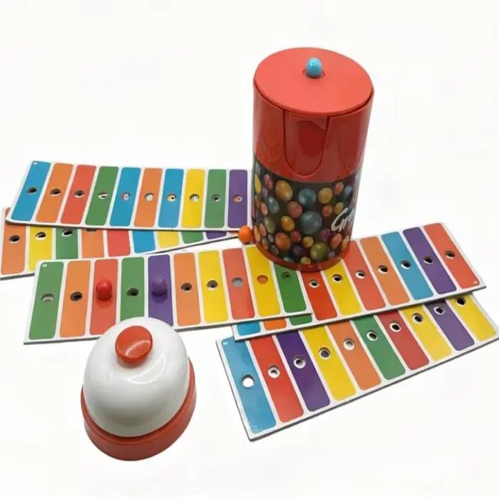 Jeux de société de Bingo de couleur pour enfants, tri des couleurs Montessori, entraînement rapide d
