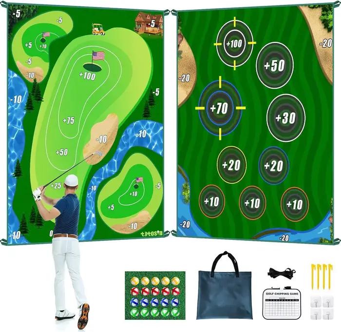 Tapis de frappeur pour golfeurs d'intérieur et d'extérieur, ensemble de jeu, sport de golf, Interact