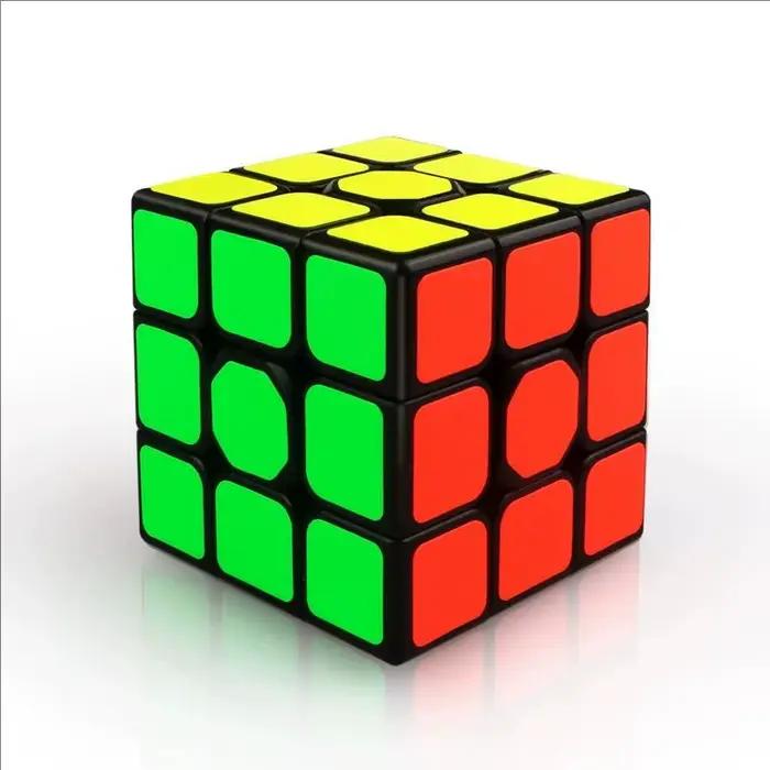 QIYI Cube magique de vitesse 3x3x3 4x4x4 5x5x5 Puzzle autocollants noirs Cube magique éducation appr