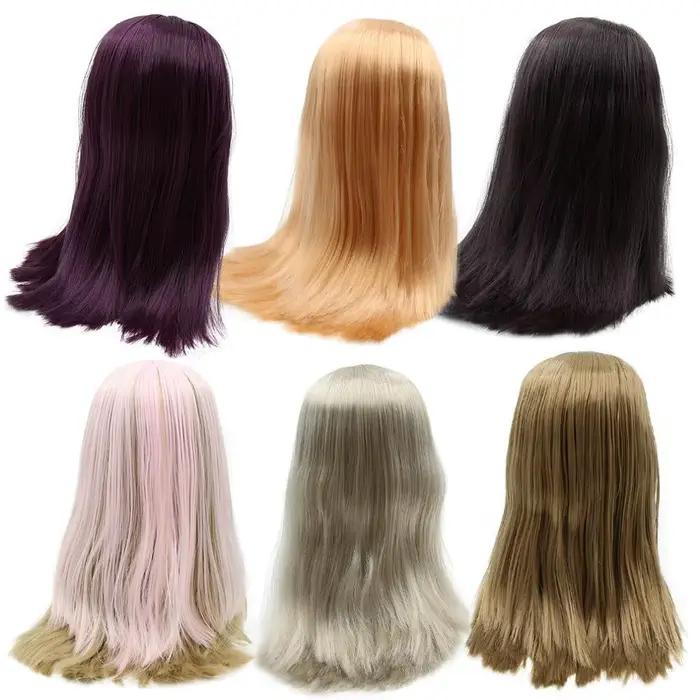 DBS-Poupée blyth aux cheveux violets argentés, cheveux blonds, jouet anime, ultraviolet glacé, feuil